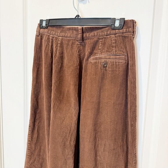 VTG Eddie Bauer Womens Wide Whale Corduroy Pants Sz 12 Pleated Baggy Classic 90s - Picture 5 of 9